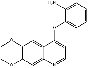 Benzenamine, 2-[(6,7-dimethoxy-4-quinolinyl)oxy]- picture