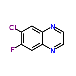 6-Chloro-7-fluoroquinoxaline结构式