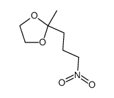 2-methyl-2-(3-nitropropyl)-1,3-dioxolane Structure
