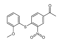 1-[4-(2-methoxyphenyl)sulfanyl-3-nitrophenyl]ethanone Structure