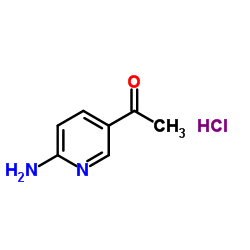 1-(6-Amino-3-pyridinyl)ethanone hydrochloride (1:1) Structure