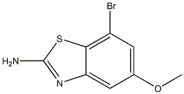 7-溴-5-甲氧基苯并[d]噻唑-2-胺结构式