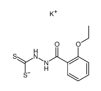 N'-(2-ethoxy-benzoyl)-hydrazinecarbodithioic acid, potassium salt Structure