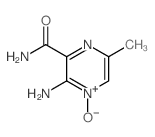 2-Pyrazinecarboxamide,3-amino-6-methyl-, 4-oxide Structure