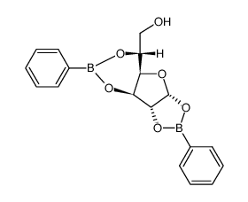 α-D-glucofuranose 1,2:3,5-bis(benzeneboronate) Structure