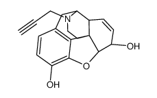 (5α,6α)-7,8-didehydro-4,5-epoxy-17-(2-propynyl)morphinan-3,6-diol Structure