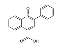 1-oxido-2-phenylquinolin-1-ium-4-carboxylic acid结构式