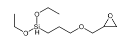 diethoxy-[3-(oxiran-2-ylmethoxy)propyl]silane结构式