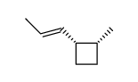 (-)-(1S,2R)-cis-1-(E)-propenyl-2-methylcyclobutane Structure