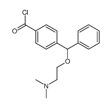 4-[2-(dimethylamino)ethoxy-phenylmethyl]benzoyl chloride Structure