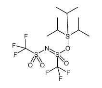 triisopropylsilyl trifluoro-N-((trifluoromethyl)sulfonyl)methanesulfonimidate结构式