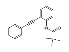 2,2-dimethyl-N-[2-(phenylethynyl)phenyl]propanamide结构式