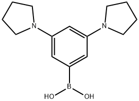 3,5-Bis(pyrrolidino)phenylboronic acid结构式