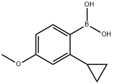 (2-氯环丙基-4-甲氧苯基)硼酸结构式