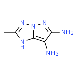 1H-Pyrazolo[1,5-b][1,2,4]triazole-6,7-diamine,2-methyl- (9CI) Structure