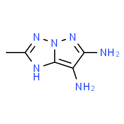 1H-Pyrazolo[1,5-b][1,2,4]triazole-6,7-diamine,2-methyl- (9CI) structure