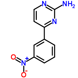 4-(3-Nitrophenyl)-2-pyrimidinamine Structure