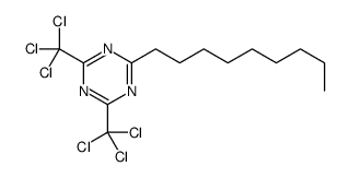 2-nonyl-4,6-bis(trichloromethyl)-1,3,5-triazine Structure