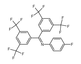 N-{bis[3,5-bis(trifluoromethyl)phenyl]methylidene}(4-fluoroaniline) Structure