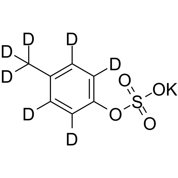 p-Methylphenyl potassium sulfate-d7结构式