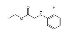 N-[2-Fluor-phenyl]-glycin-aethylester结构式