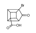 1-bromo-9-oxopentacyclo(4.3.0.02,5.03,8.04,7)nonane-4-carboxylic acid Structure