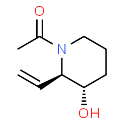 3-Piperidinol, 1-acetyl-2-ethenyl-, (2R,3S)-rel- (9CI) picture