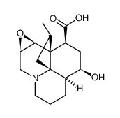 (16R)-11β,12β-epoxy-5β-hydroxy-16-methyl-13,16-cyclo-8,16-seco-lycopodan-8-oic acid结构式