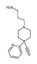 3-[4-(pyridin-2-yl)-4-cyano-piperidin-1-yl]propylamine结构式