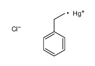 chloro(2-phenylethyl)mercury Structure