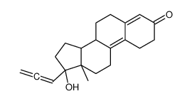 (8S,13S,14S,17S)-17-hydroxy-13-methyl-17-propa-1,2-dienyl-1,2,6,7,8,11,12,14,15,16-decahydrocyclopenta[a]phenanthren-3-one结构式