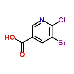 5-Bromo-6-chloronicotinic acid Structure