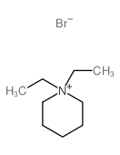 Piperidinium,1,1-diethyl-, bromide (1:1) Structure