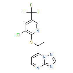 3-CHLORO-5-(TRIFLUOROMETHYL)-2-PYRIDINYL 1-[1,2,4]TRIAZOLO[1,5-A]PYRIMIDIN-7-YLETHYL SULFIDE picture