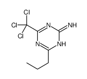 4-propyl-6-(trichloromethyl)-1,3,5-triazin-2-amine Structure