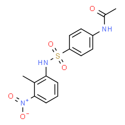 N-(4-{[(2-methyl-3-nitrophenyl)amino]sulfonyl}phenyl)acetamide Structure