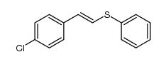 1-(4'-chlorophenyl)-2-(phenylsulfanyl)ethene结构式