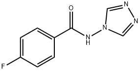 4-氟-N-(4H-1,2,4-三唑-4-基)苯甲酰胺结构式