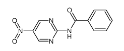 2-(N-benzoyl)amino-5-nitropyrimidine Structure