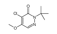 2-tert-butyl-4-chloro-5-methoxypyridazin-3-one结构式