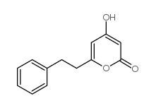 4-羟基-6-苯乙基吡喃-2-酮结构式