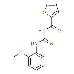 N-{[(2-methoxyphenyl)amino]carbonothioyl}-2-thiophenecarboxamide结构式