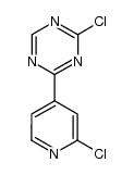 2-chloro-4-(2-chloro-pyridin-4-yl)-[1,3,5]triazine结构式