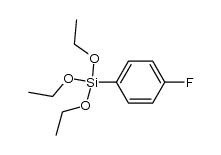 p-(Fluorophenyl)triethoxysilane结构式