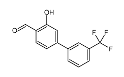 2-hydroxy-4-[3-(trifluoromethyl)phenyl]benzaldehyde Structure