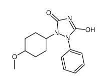 1-(4-methoxycyclohexyl)-2-phenyl-1,2,4-triazolidine-3,5-dione结构式