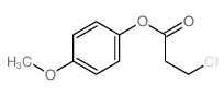 Propanoic acid,3-chloro-, 4-methoxyphenyl ester picture