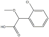 2-(2-Chlorophenyl)-2-methoxyacetic Acid Structure