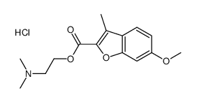 2-(6-methoxy-3-methyl-1-benzofuran-2-carbonyl)oxyethyl-dimethylazanium,chloride结构式