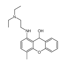 1-[2-(diethylamino)ethylamino]-4-methyl-9H-xanthen-9-ol结构式